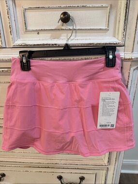 Lululemon Pace arrival Skirt Long sz 4 NWT Candy Cloud